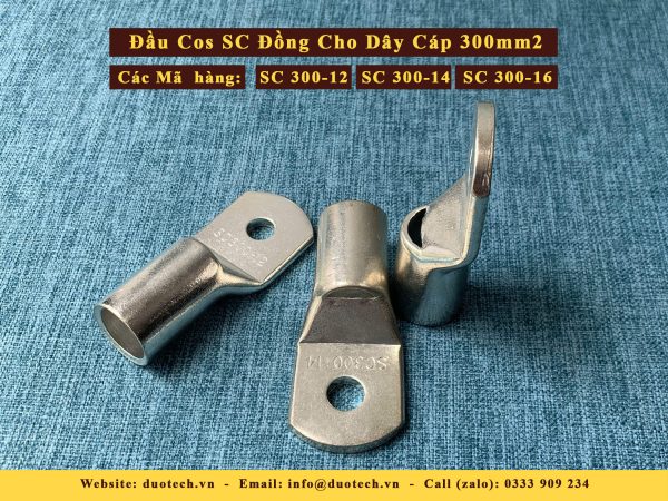 Đầu cosse SC đồng Đầu cos bít SC dùng đấu nối dây cáp điện